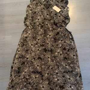 a new day Black and White Floral Dress